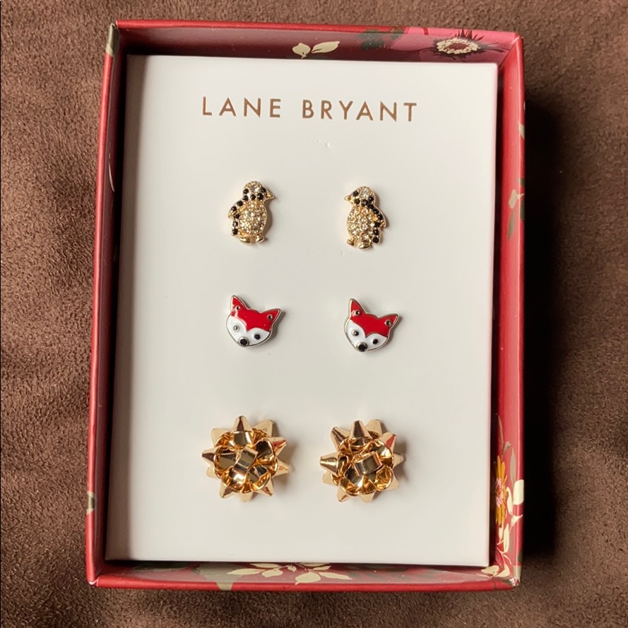 Brand New Lane Bryant Trio Of Earrings